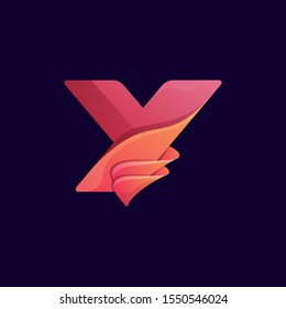 Letter Y logotype vector design template