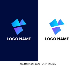 letter y and m modern logo design template