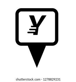 letter Y and map pin. logo concept. Designed for your web site design, logo, app, UI