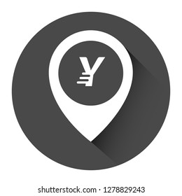 letter Y and map pin. logo concept. Designed for your web site design, logo, app, UI