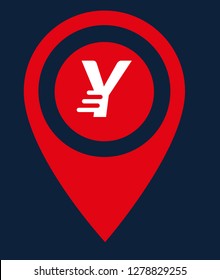 letter Y and map pin. logo concept. Designed for your web site design, logo, app, UI