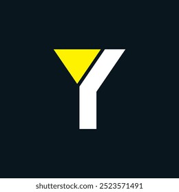 Letter Y Minimal Business Logo | Multicolor Y Letter Typography Symbol