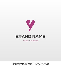 Letter Y Minimalist Abstract Creative Modern Business Logo