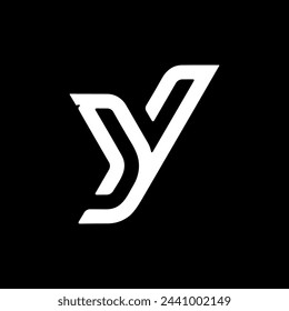 Letter Y minimalist logo and icon design