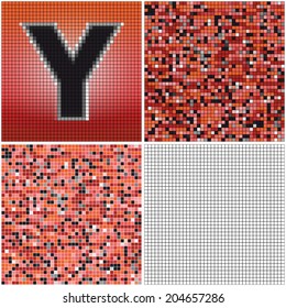 Letter Y (mixed mosaic with empty cells)