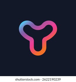 Letter Y Modern Gradient Tech Logo