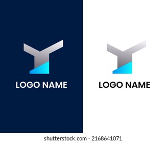 plantilla de diseño de logotipo de letra y diseño de logotipo moderno