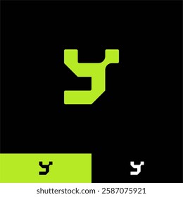 LETTER Y MODERN LOGO DESIGN TEMPLATE