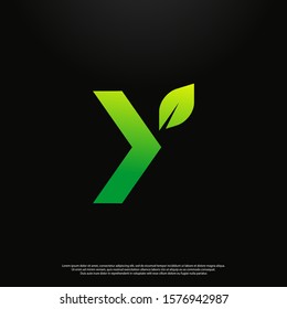 Letter Y modern Logo icon monogram design. Vector graphic design template element. black background.