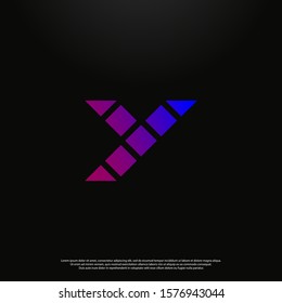 Letter Y modern Logo icon monogram design. Vector graphic design template element. black background.