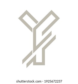 Letter Y Monogram Logo Design