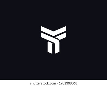 letter Y monogram logo design template
