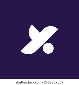 Letter Y Monogram Logo and icon Design , sutable for business.Creative Typography logo,  Bird logo and icon