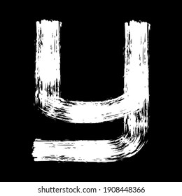 The letter "Y" on a black background