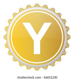 letter y on cap