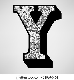 Letter Y - Ornamental Initial
