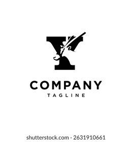 Letter Y Oryx Logo Icon Vector