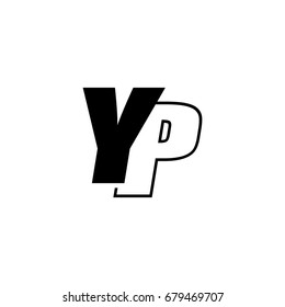 Letter P Y Logo Overlapping Black Stock Vector (Royalty Free) 679327762 ...