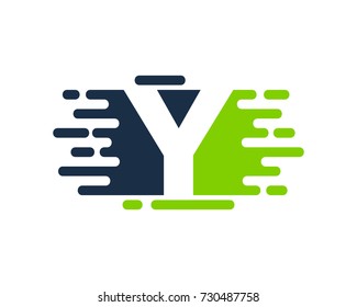 Letter Y Paint Color Icon Logo Design Element