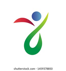 Letter Y With People Shape Logo Design