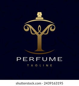 Letter Y Perfume Logo Design, Elegant Luxury Scent Initial Logo