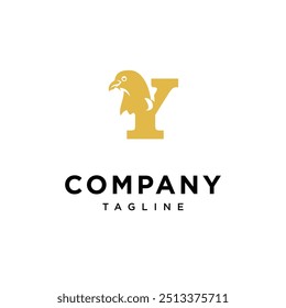 Letter Y Pigeon Logo Icon Vector