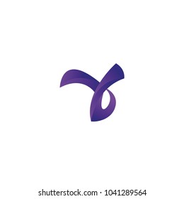 letter Y purple gradient