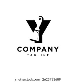 Letter Y Putty Knife Icon Logo Vector