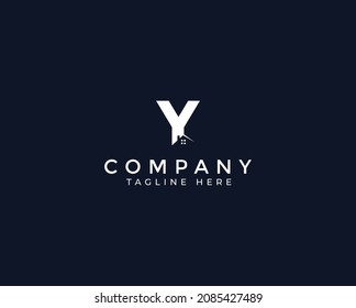 Letter Y Real Estate Logo. Construction Architecture Building Logo Design for building, architecture, 
house, apartment, hotel, logo element.