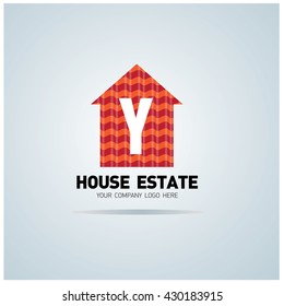 Letter Y Real estate logo template. building city logo
