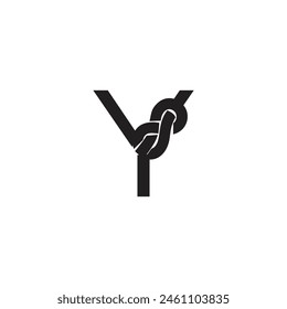 Letter Y Rope logo icon vector template.eps