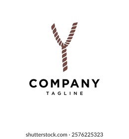 Letter Y Rope Logo Icon Vector