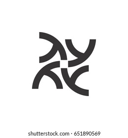 letter y rotation logo