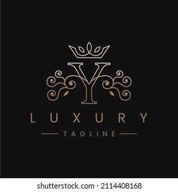 Letter Y Royal Luxury Logo Design