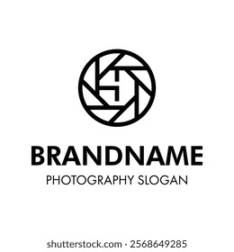 Letter Y Shutter Photography Logo, for brand related to camera, lens, and aperture