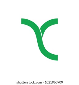 letter y simple curves lines logo