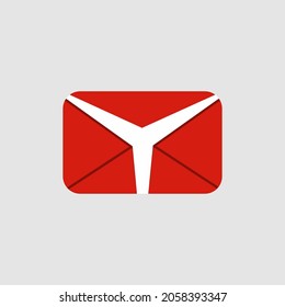 Letter Y Simple Email Concept