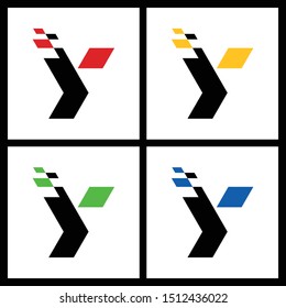 letter Y simple logo design vector