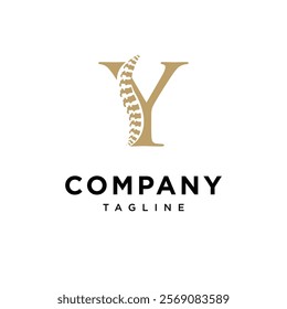 Letter Y Spine Logo icon vector