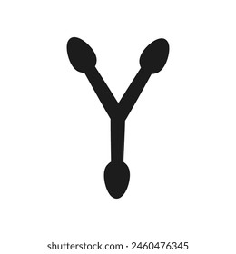 Letter Y Spoon logo icon vector template.eps