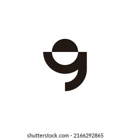 Letter y sunset or sunrise geometric symbol simple logo vector