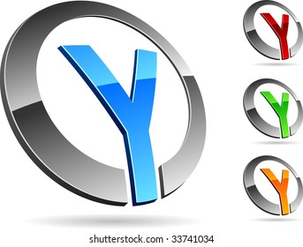 Letter "Y" symbol. Vector illustration.