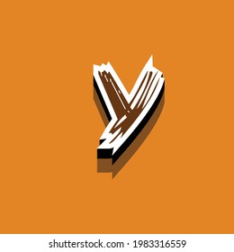 letter Y text effect design vector, Can be used for Logo.