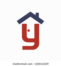 letter y that forms the house
