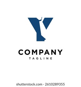 Letter Y Tie Logo Icon Vector