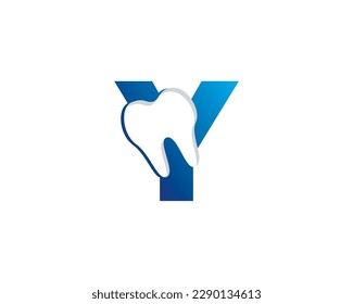 Letter Y And Tooth Logo Icon 002