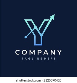 Letter Y Trade Investment Marketing Logo