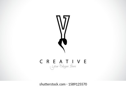 Letter Y Trendy Logo Design. Creative Letters Icon Logo with monogram style Vector Illustration.