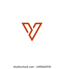 Letter Y and V logo designs