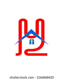 Letter Y vector with home logo